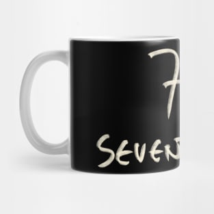 Hand Drawn Letter Number 72 Seventy Two Mug